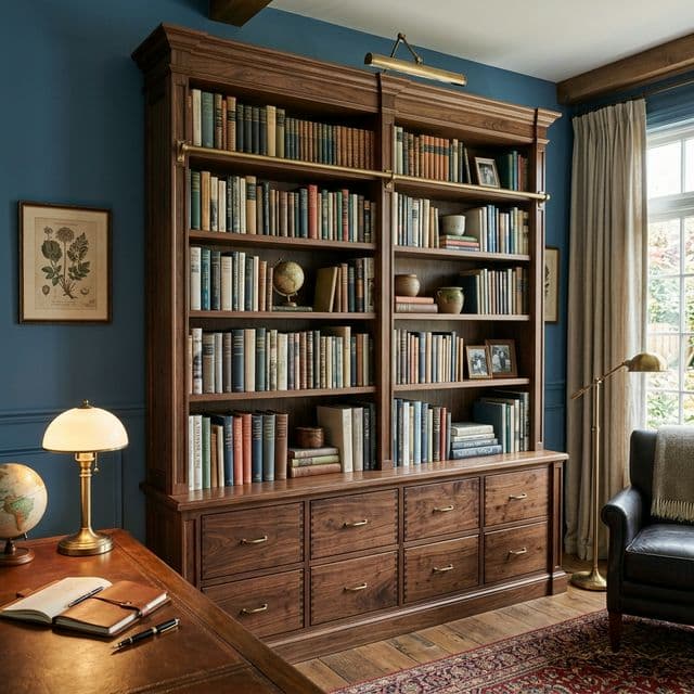 Premium Bookshelf with Drawers